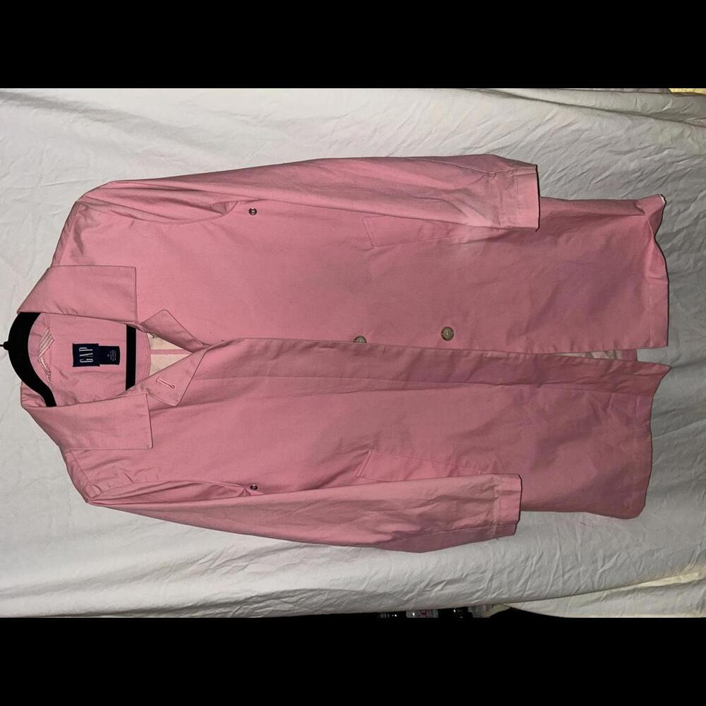 Gap Baby Pink Trench Coat Jacket Size M